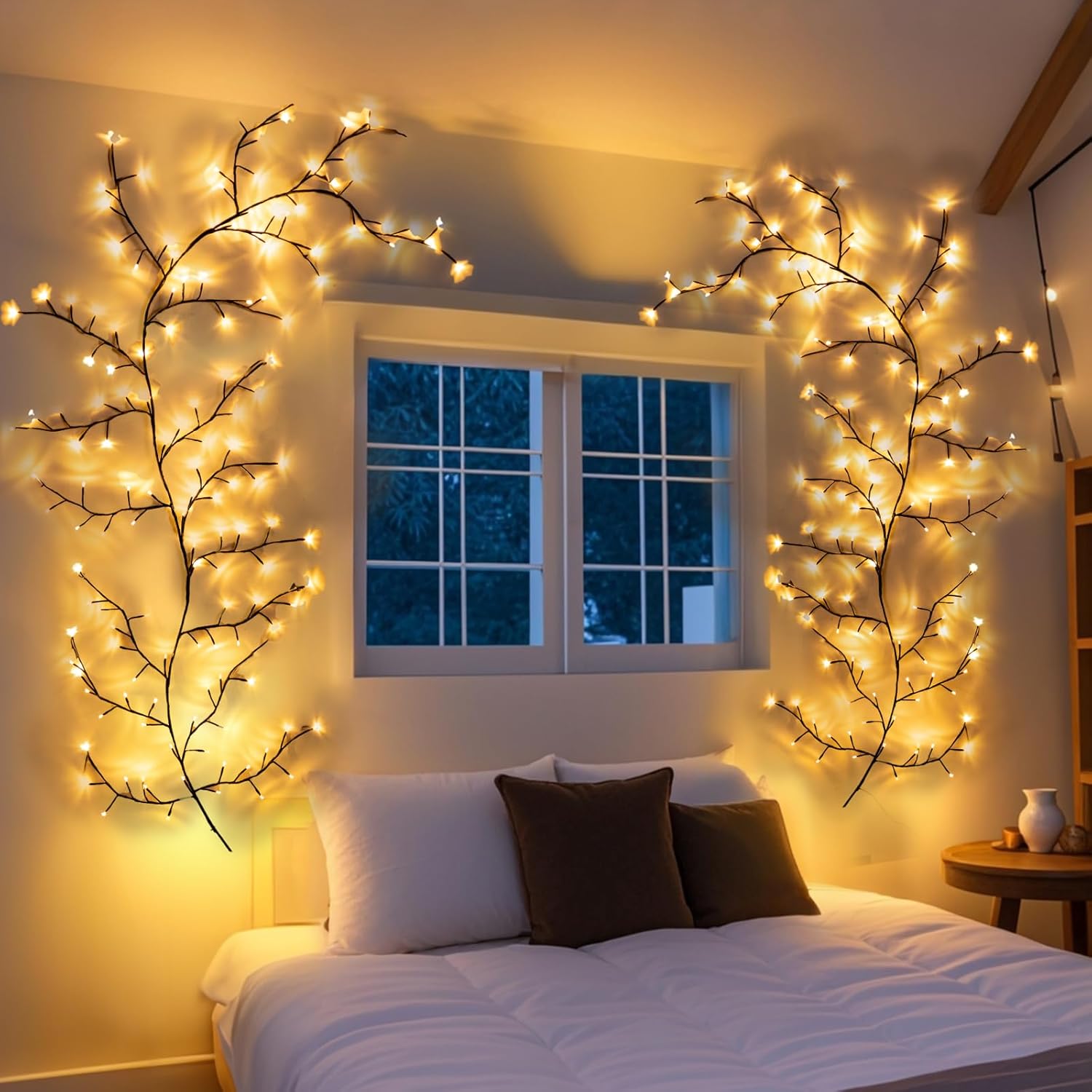 Enchanted Willow Vine Lights With Remote, Christmas Branch Lights With 144 Led For Indoor Outdoor, Artificial Plants Tre