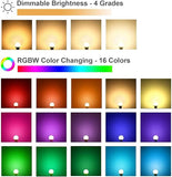 RGB Color Changing LED Light Bulbs 9W A19 E26 E27 Dimmable 16 Colors with Memory Function