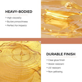 Metallic Gold Acrylic Paint, 33.8Oz/1000Ml Large Heavy Body Gold Acrylic Paint, Non Toxic, Non Fading, Rich Pigment Gold Leaf Paint For Metal, Wood, Canvas, Furniture, Handcrafts, Diy Decor