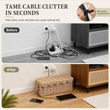 13 Inch Decorative Cable Management Box and Cord Organizer for Home and Living Room