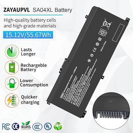 SA04XL Laptop Battery Replacement for HP Envy X360 15m ds0011dx 15m dr0012dx