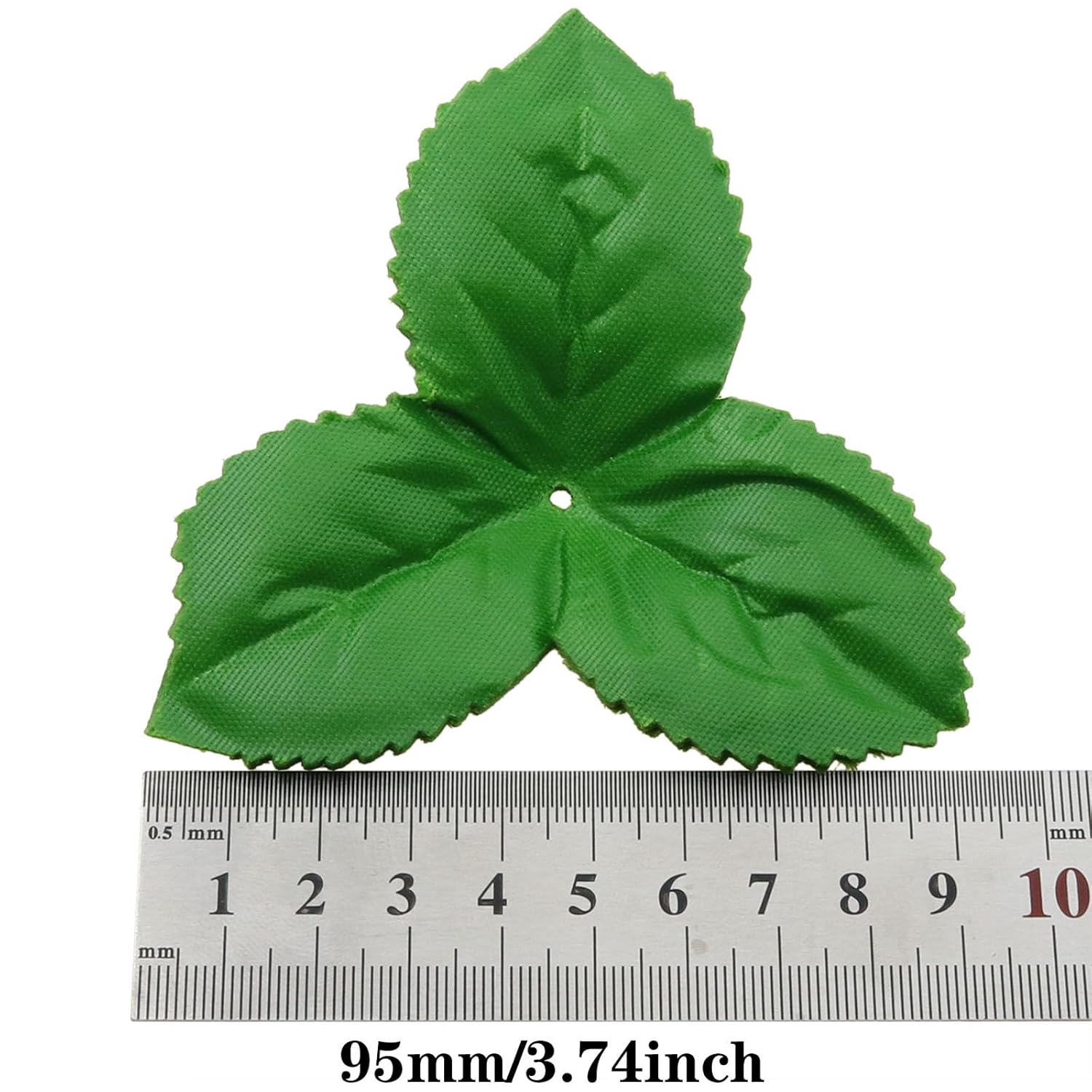 100 Pcs Artificial Leaves Rose Flower Leaf Green Artificial Rose Leaves For Christmas Party Decorations Bouquet Garlands Wedding Decorations (3.74 Inches * 3.74 Inches)