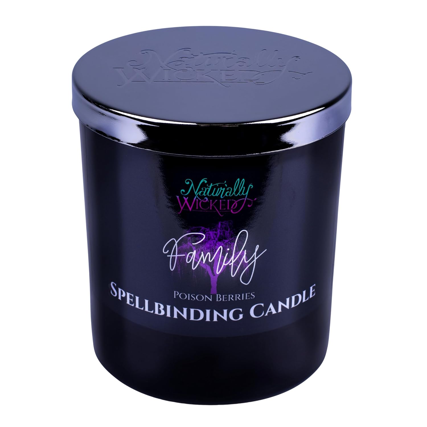 Spellbinding Family Candle With Crystal, Wood Wick & Gift Box