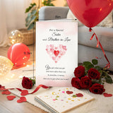Sweet Sister And Brother-In-Law Valentines Card, Happy Valentine'S Day Card Gift For Sister And Brother In Law, You Are The Very Best, Fun Kind Of Family By Far