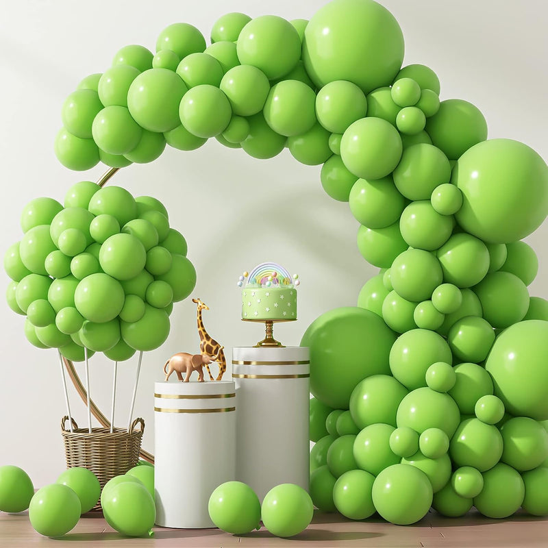 Lime Green Balloons 129Pcs Light Green Balloons 18 12 10 5 Inch Fruit