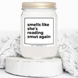 You Nique Designs Smut Candle 8Oz - Smut Reading Lovers Candles - Smutty Book Lovers Surprise Ideas, Funny Reader Gifts - Smutty Gifts - Smut Book Merch (Lavender & Vanilla)