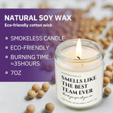 Boss Gifts For Women Men, Best Team Ever Candle, Employee Appreciation Gifts, Team Appreciation, Christmas Farewell Gift For Coworker, Boss Lady, Staff, 7Oz Lavender Scented Candles