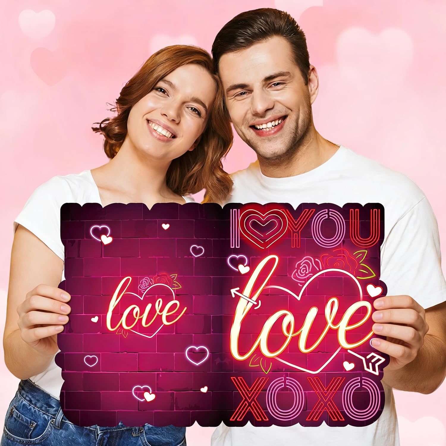14X21’’ Jumbo Valentine'S Day Card Valentines Day Gifts For Him Her Wife Husband Girlfriend Boyfriend Big Valentines Day Funny Xo Card Giant Greeting Cards Anniversary Wedding Birthday Valentine Gift