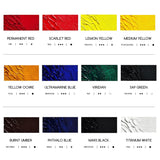 Artist Oil Paint Set - 12 Colors X 60Ml/2Oz Tubes - Art Supplies For Canvas Painting