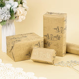 Kraft Wrapping Paper Roll - Mini Roll - Mr. & Mrs. Pattern Great For Wedding, Anniversary - 17.5 Inches X 32.8 Feet