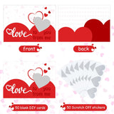 50 Pieces Valentine'S Day Scratch Off Love Cards Love Theme Scratch Off Cards Valentine'S Day Naughty Nice Diy Kit, Romantic Greeting Card For Boyfriend Girlfriend Anniversary With Envelope