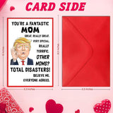 You'Re A Fantastic Mom - Mom Valentines Card, Unique And Funny Card With Envelope - Gift From Husband Son Daughter, Greeting Card For Birthday, Valentines Day Card For Mom