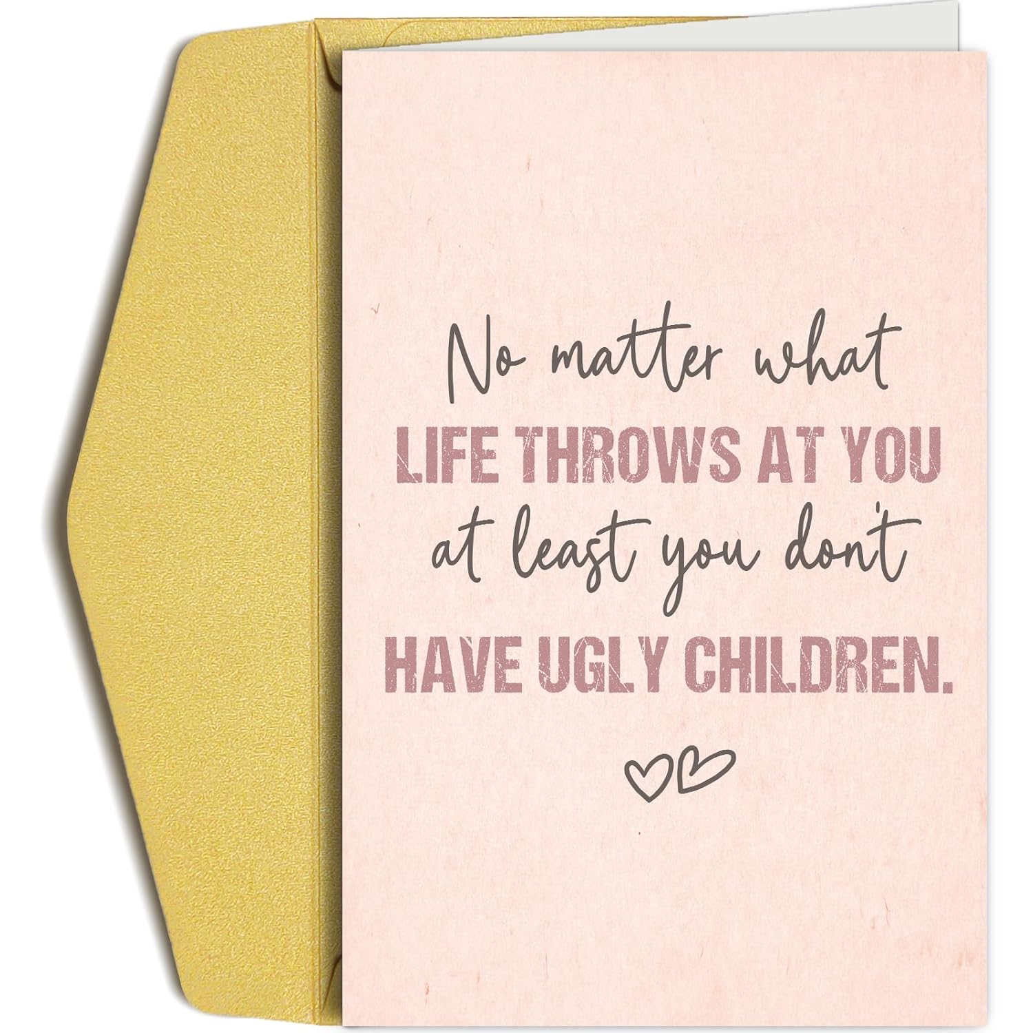 Hilarious Mother'S Day Card For Her, Funny Mother'S Day Gift From Child Kid, Mom Birthday Card, At Least You Don'T Have Ugly Children