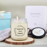 Engagement Gifts For Couples Women, Present For Newly Engaged Couples, Fiance Gift For Women, Engaged Scented Soy Wax Candle, Bridal Shower Bride To Be Gifts