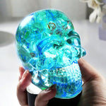 Resin Molds Silicone, 1 Pc Large Silicone Skull Epoxy Molds With 4 Pcs Small Skeleton Epoxy Resin Molds For Resin Casting Art Crafts, Candle Making, Home Decor, Pendants, Keychains