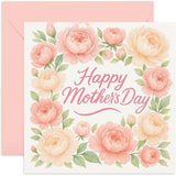 Floral Peonies Mother'S Day Card For Her - Square Card, Blank Inside With Envelope