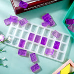 Rune Stone Resin Mold Energy Symbol Silicone Mold Diy Letter Symbol Epoxy Resin Rune Letter Casting For Halloween Party Diy Craft Making