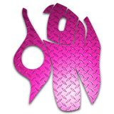 Mightyskins Skin For Logitech M570 Wireless Trackball Mouse - Pink Diamond Plate | Protective, Durable, And Unique Vinyl Decal Wrap Cover | Easy To Apply, Remove, And Change Styles | Made In The Usa