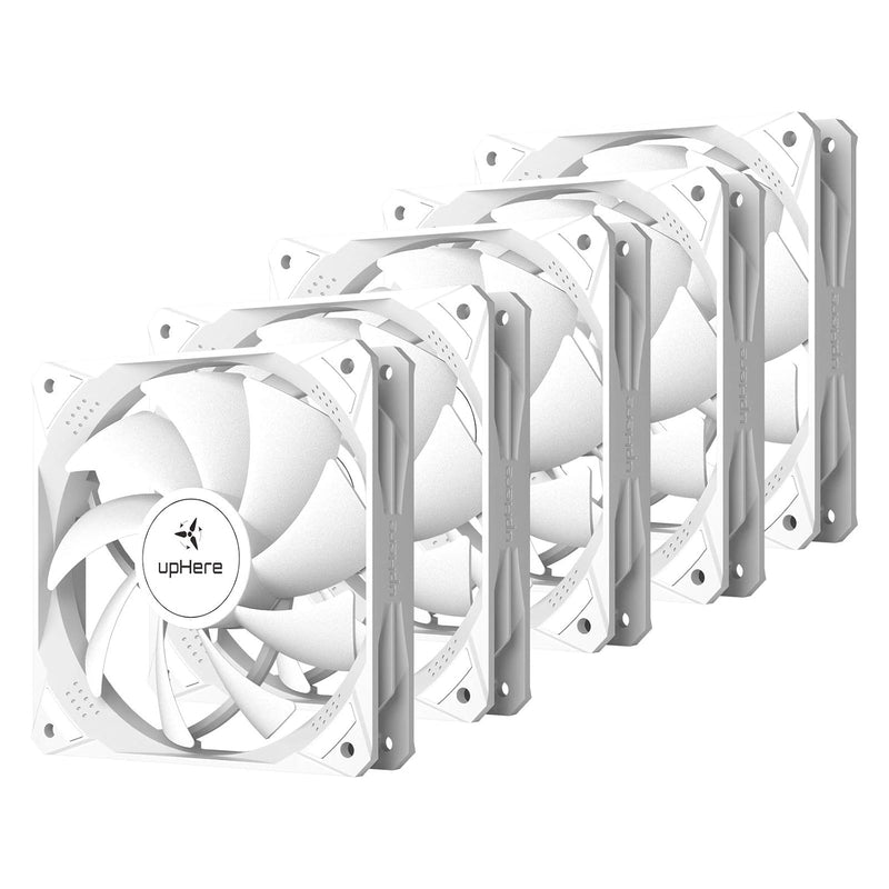 120Mm White Case Fan 3Pin High Airflow Long Life For Computer Cases Cooling,5-