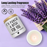 Best Friends Gifts For Women - Christmas Gifts For Her Female Bestie - 7Oz Funny Candle Lavender