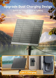 100FT Solar String Lights with Remote 31 Shatterproof LED Bulbs Dimmable Patio Lights