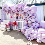 Pastel Purple Latex Party Balloons - 100 Pack 12 Inch Round Helium Lavender Light Purple Lilac Balloons For Wedding Baby Shower Birthday Party Decorations