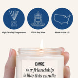 Candecraftco Bookish Gifts For Women – Scented Candle For Readers – Cozy Book-Themed Literary Gifts For Friends On Birthday - Xaden