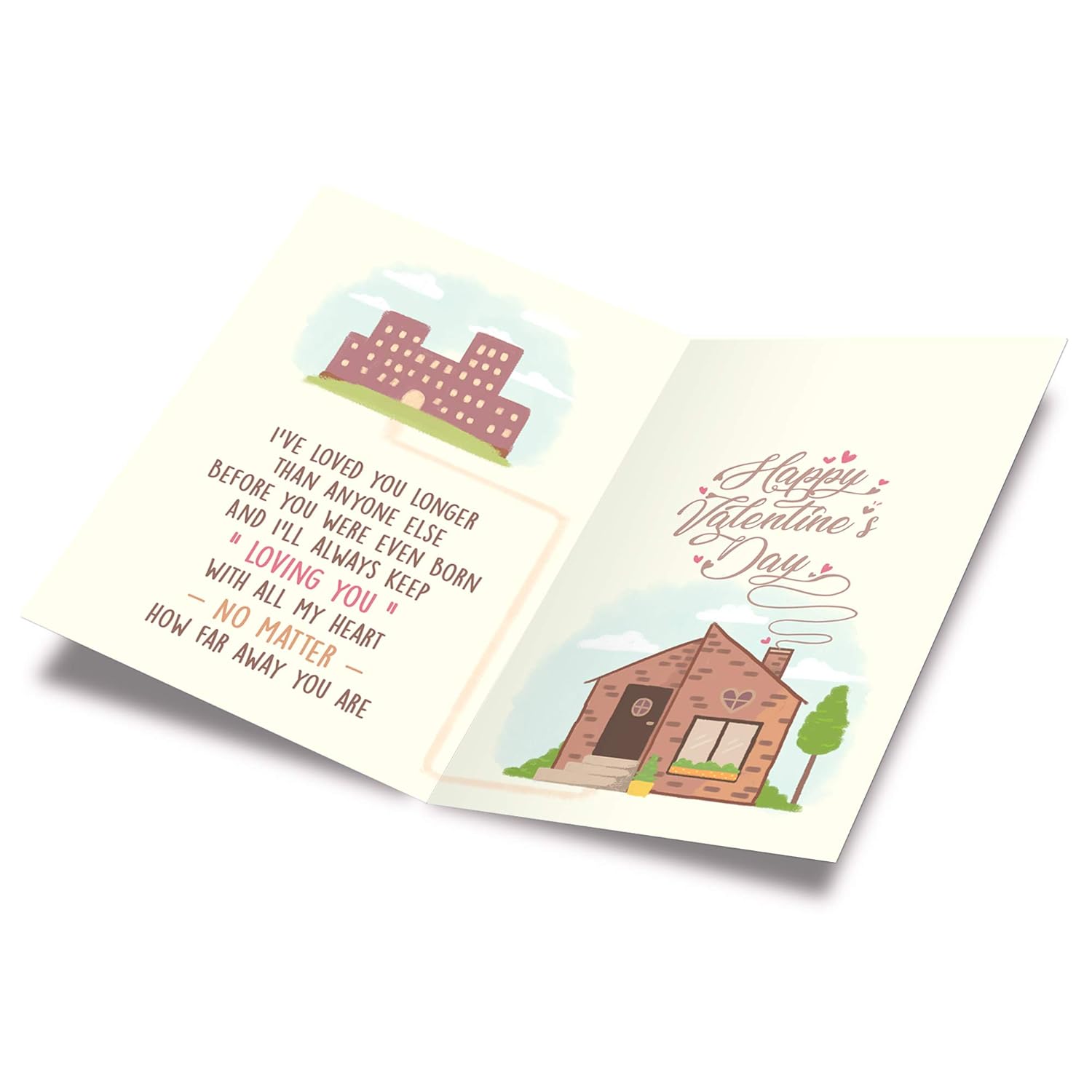 Daughter Valentine'S Day Card, Made In America, Eco-Friendly, Thick Card Stock With Premium Envelope 5In X 7.75In, Packaged In Protective Mailer