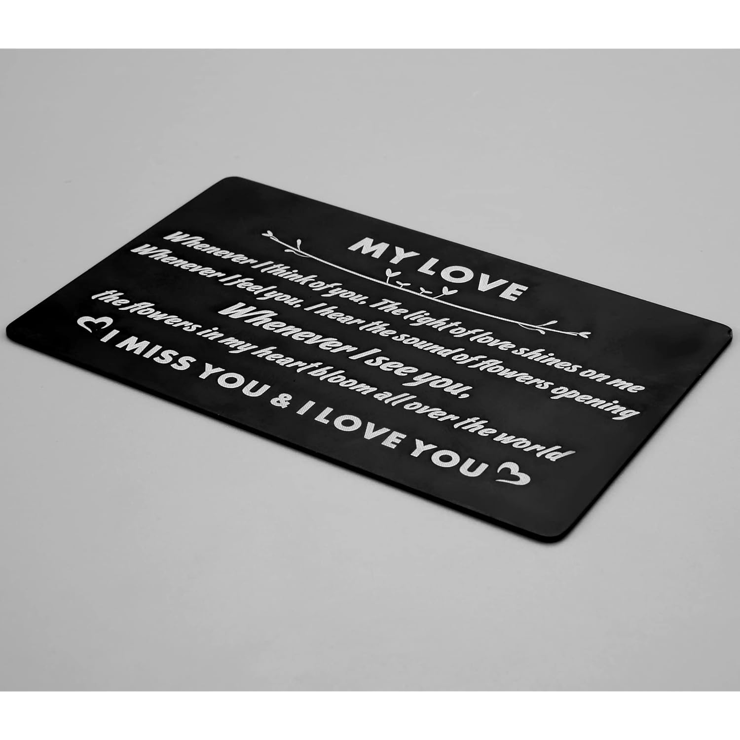 To My Love Wallet Card Gifts, I Miss You & I Love You, Whenever I Think Of You Birthday Gift, Valentine'S Day Cards Gift For Her Him, Wedding Christmas Presents?My Love?