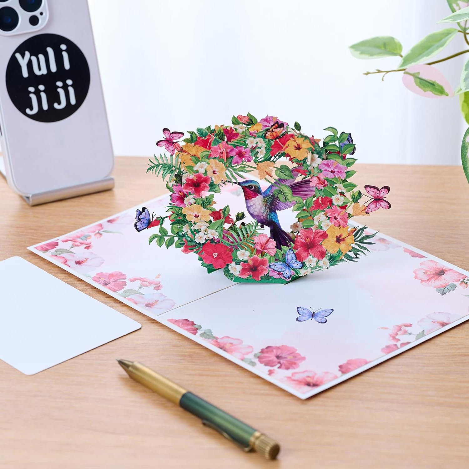 3D Pop Up Hummingbird Card With Envelope, 5X7 Inches, Mother'S Day Cards, 3D Birthday Card For Women, Mom, Wife, Daughter, Her, Sister, Girlfriend, Grandma, Ideal Gift For Valentines