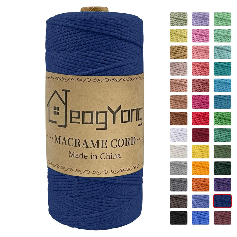 Macrame Cord 2Mm X 218 Yards, 3-Strand Twisted Natural Cotton Rope, Cotton Str