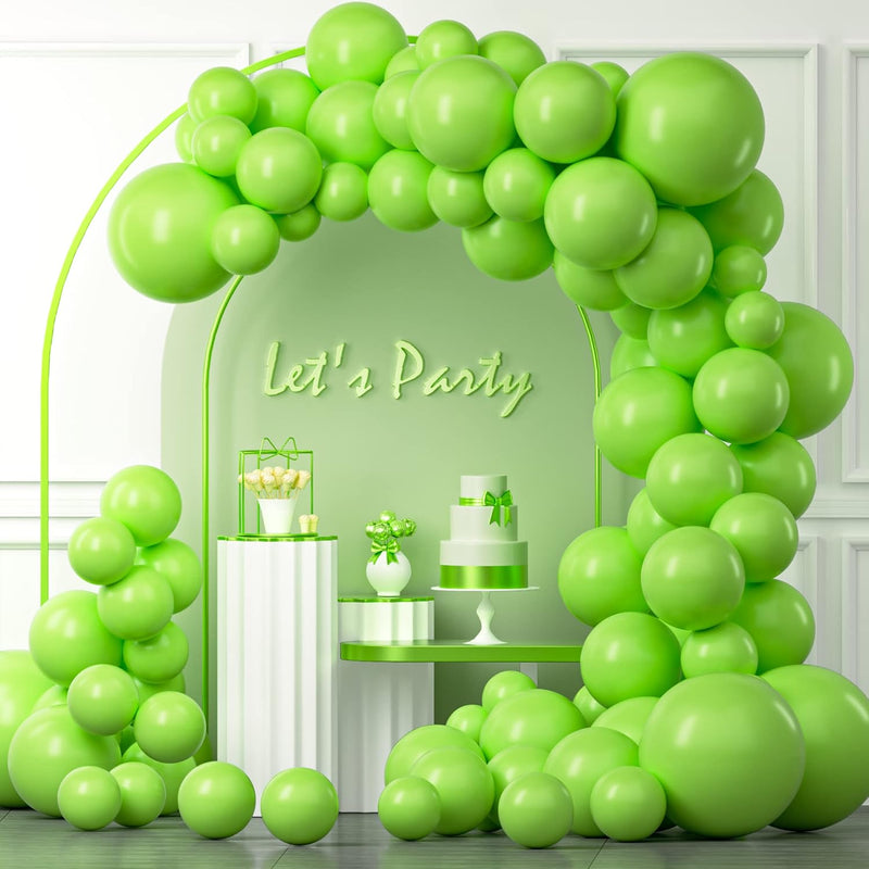 Lime Green Balloons Garland Arch Kit, 100Pcs 18In 12In 10In 5In Lime G