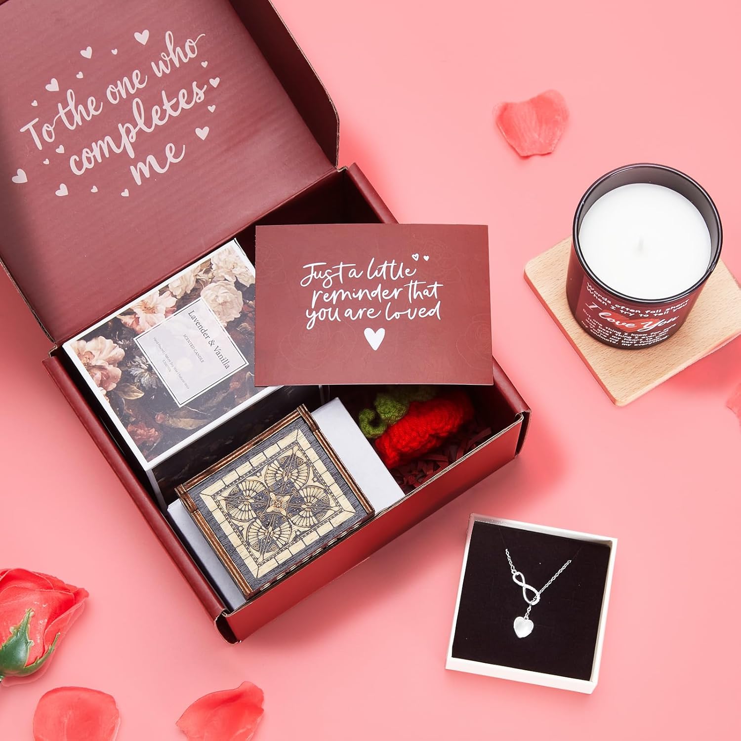 Valentines Day Gifts For Her, Romantic Gifts For Girlfriend, Wife, Valentine'S Gift Bulk For Her, Valentine Gift Baskets For Women, Unique Present For Wedding Engagement Anniversary Bulk Set