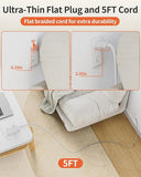 Surge Protector Power Strip 8 Outlets 4 USB Ports 2 USB C 5FT Braided Extension Cord White