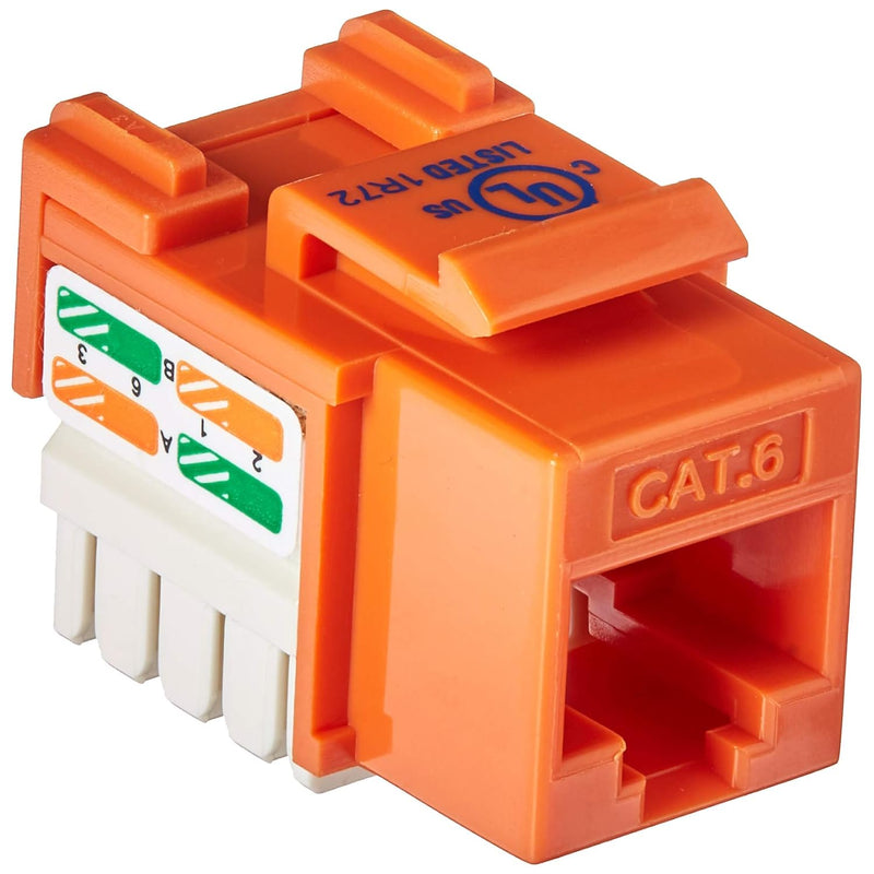 Belkin Cat6 Channel Certified Keystone Jack (Orange)