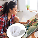 Split Cup For Paint Pouring Fluid Art Silicone Split Cup Resin Pouring Painting Tools Diy Making Drawing Accessories Reusable Split Cup With Dividers (4 Channels)