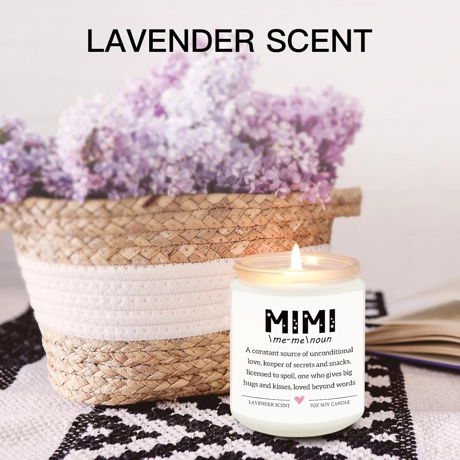 Mimi Gifts For Grandma, Funny Mimi Mothers Day Gifts, Christmas Thanksgiving Gift For Nana Nanny Granny Grandma Grandmother From Grandkids, Handmade Candle Gift