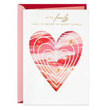 Hallmark Valentine's Day Card for Family (Marble Heart)