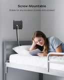 Ultra Thin Flat Extension Cord Power Strip with 3 Outlets and 3 USB Ports for Home and Bedroom