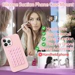 2PCS Silicone Suction Phone Mount, Hands-Free Holder for Selfies & Videos