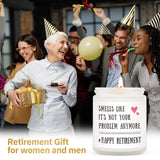 Retirement Gift For Woman - Funny Retired Candle, Retirement Gifts For Men Women 2026, Retired Gifts For Women, Men, Friends, Coworker, Teacher, Boss, Nurse, Handmade, 7Oz