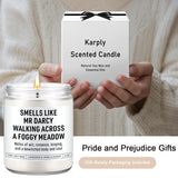 Mr Darcy Reading Candle, Pride And Prejudice Gifts, Bookish Merch & Decor, Jane Austen Gifts, Funny Christmas, Stocking Stuffers, Literary Presents For Classic Literature Book Lovers, Readers