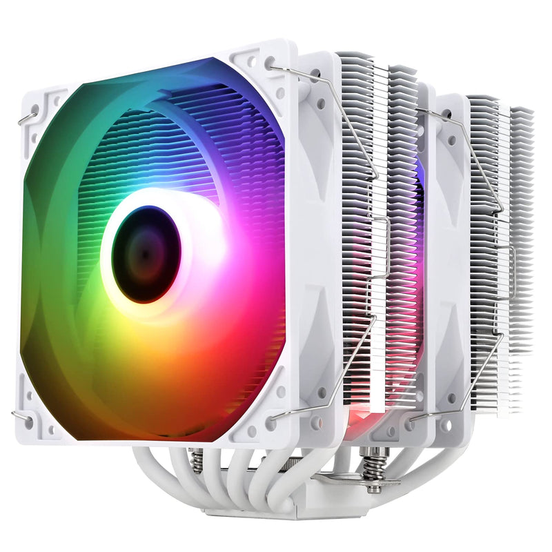 Thermalright Peerless Assassin 120 SE ARGB White CPU Air Cooler, 6 Heat Pipes