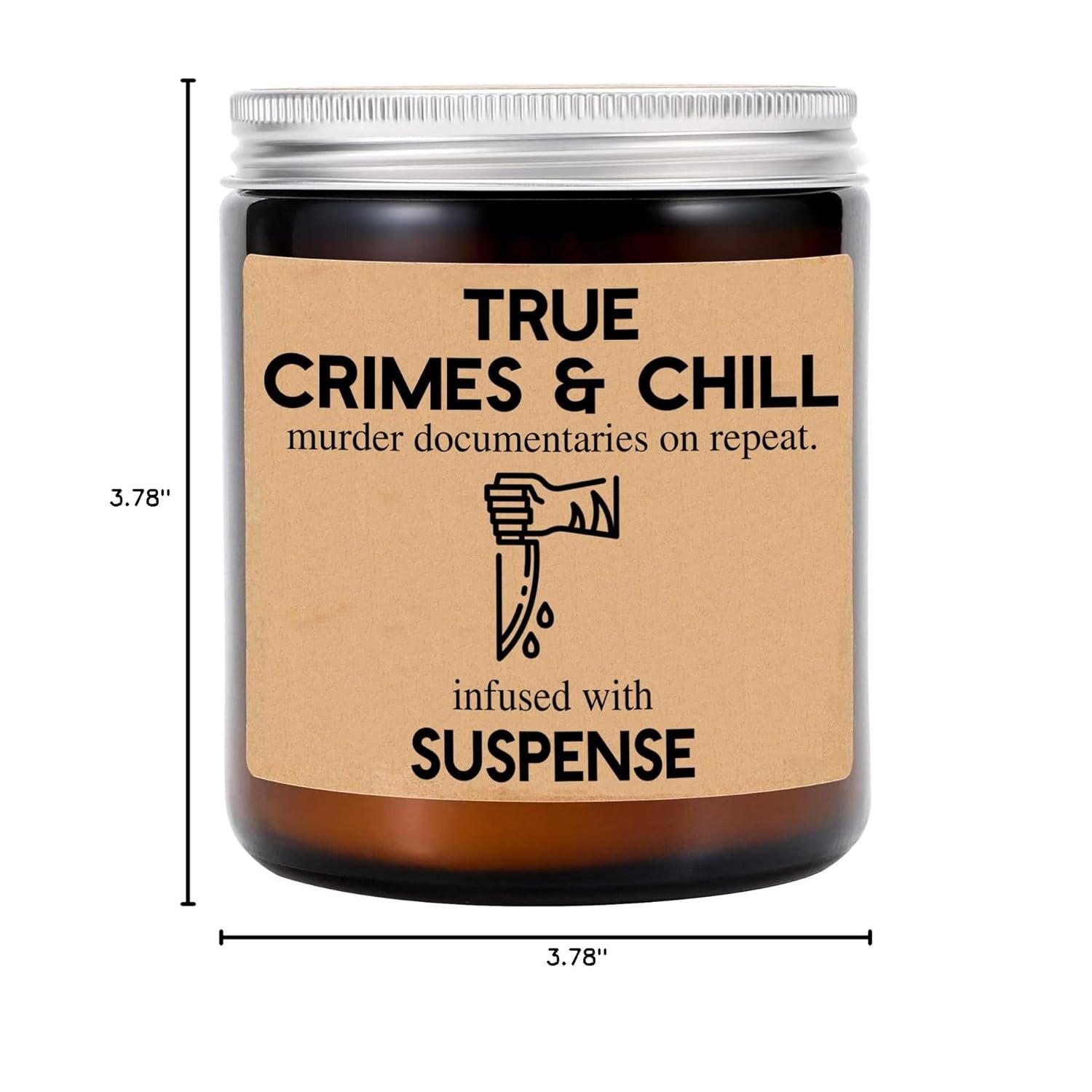 True Crimes & Chill Candle My Favorite Murder True Crime Gifts Crime Junkie Murder Mystery Murder Shows Soy Candles