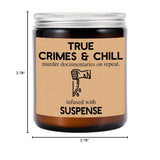 True Crimes & Chill Candle My Favorite Murder True Crime Gifts Crime Junkie Murder Mystery Murder Shows Soy Candles
