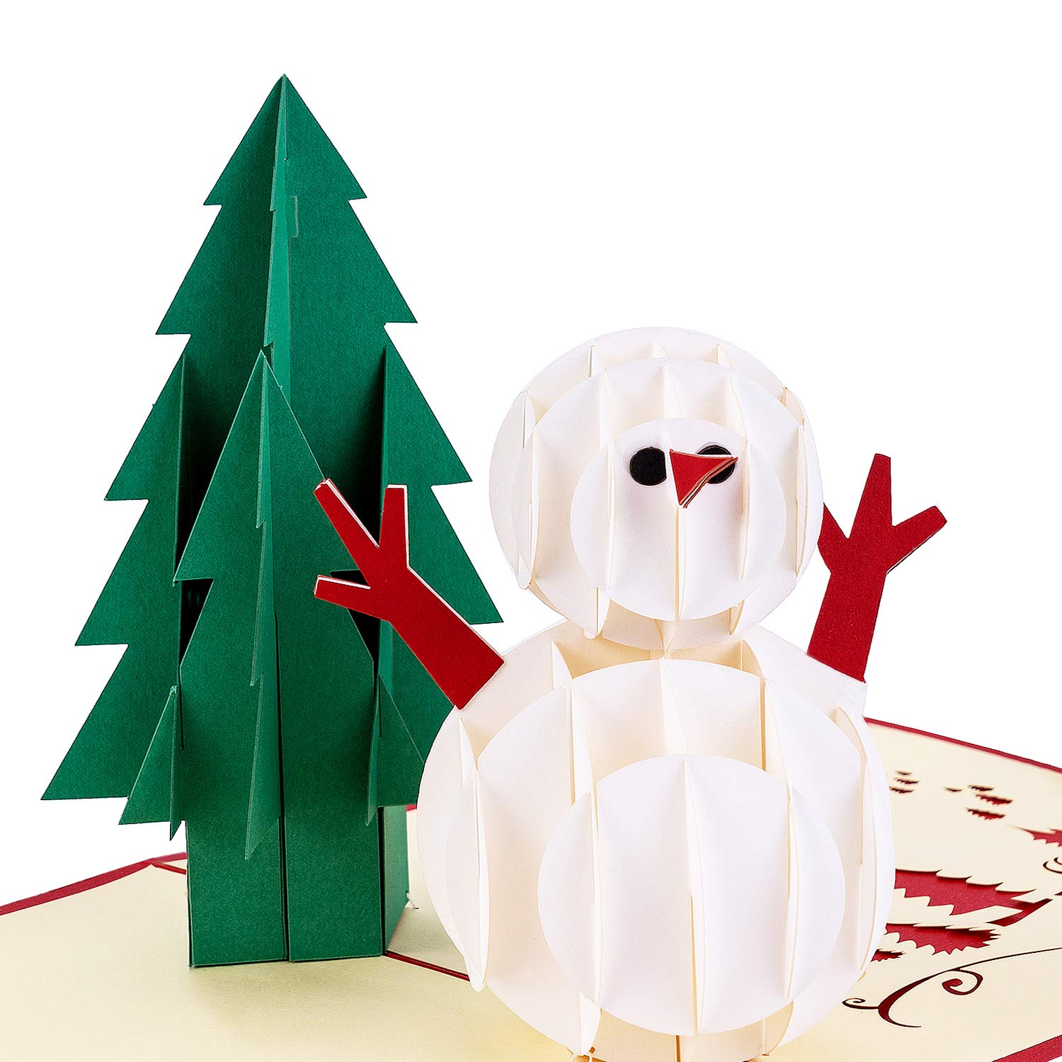 9 Pack 3D Christmas Cards Pop Up Holiday Postcards Greeting Handmade Holiday Xmas Cards & Envelopes For New Year