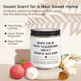 Housewarming Gifts New Home, Funny Housewarming Gifts, New Home Gift Ideas, 9 Oz Jar Candle, Fruit Sweet Scent (New Neighbors)