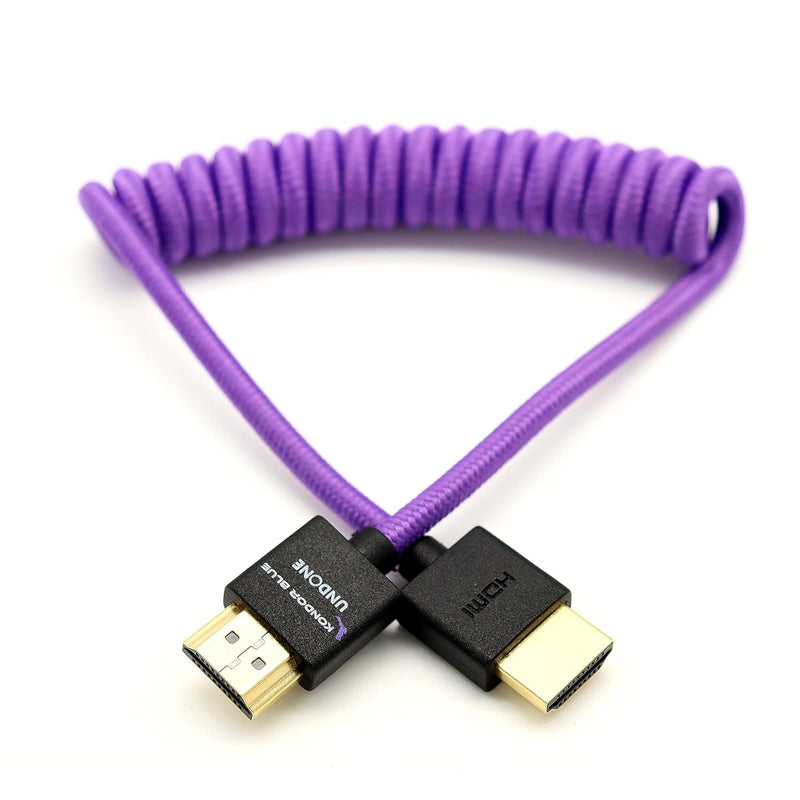 X Gerald Undone | Mk2 Hdmi To Hdmi Thin Short Coiled Braided Cable For On-Came