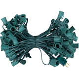 C9 Light Strand 100 Ft For E17 Socket-12’’ Spacing, Christmas Light Stringer With 100 Sockets For Indoor Outdoor Wedding