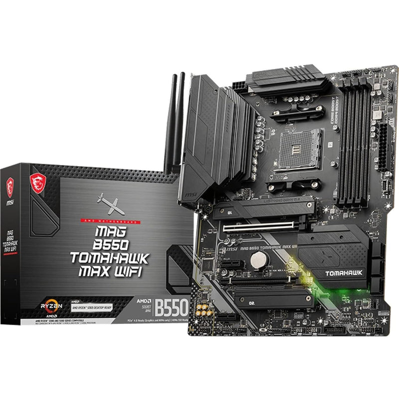 MSI MAG B550 Tomahawk MAX WiFi Gaming Motherboard (AMD AM4, DDR4, PCIe 4.0, SA